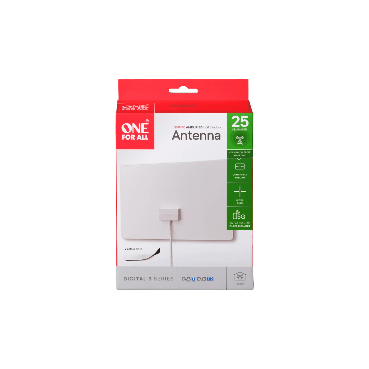 Skaitmeninė vidaus antena ONE FOR ALL 3m Full HD / SV9440