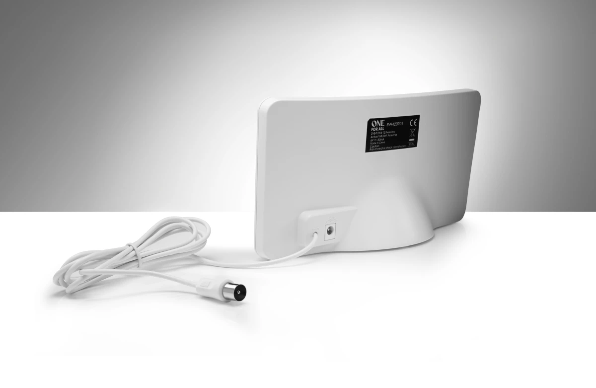 One For All VIENAS VISIEMS 42 dB, Baltas Indoor Antenna