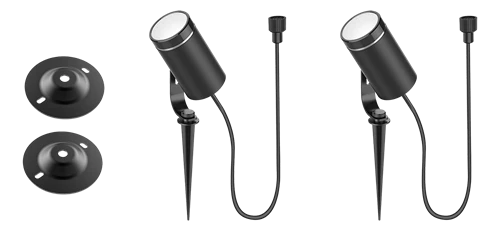 Lubinis šviestuvas Sodo šviestuvas DELTACO SMART HOME 2 žibintai, 8W vienam žibintui, RGB + 2700K / SH-GLK01