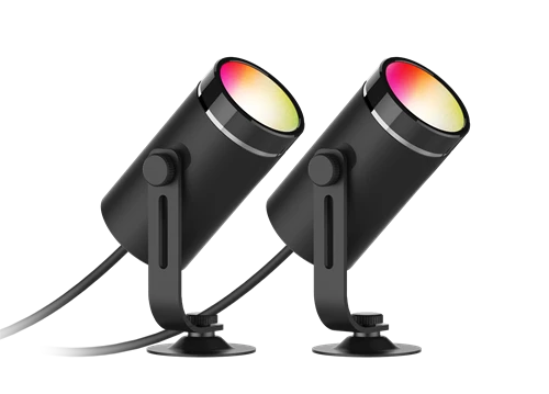 Lubinis šviestuvas Sodo šviestuvas DELTACO SMART HOME 2 žibintai, 8W vienam žibintui, RGB + 2700K / SH-GLK01