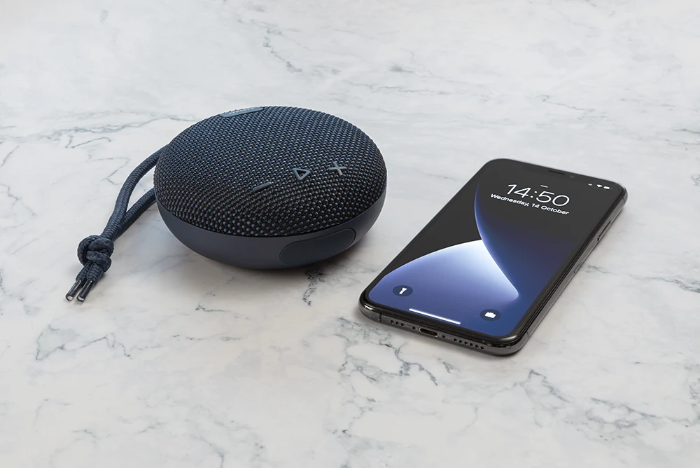 Streetz Nešiojama kolonėlė Bluetooth atspari vandeniui, 1x 5 W, AUX, IPX7, mic, mėlyna / CM769