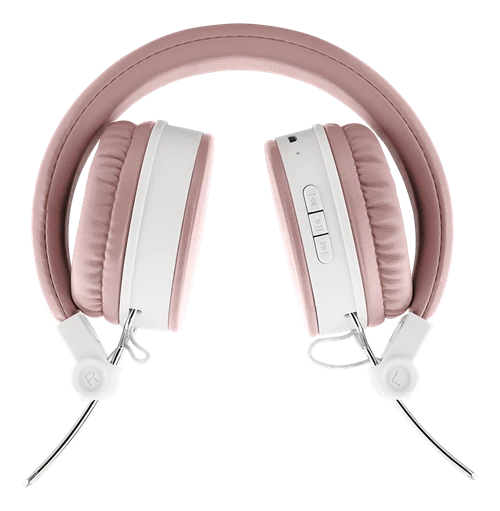 STREETZ HL-BT402 rausvos ausinės su valdymo mygtukais