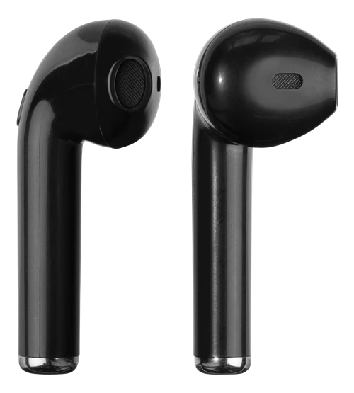 STREETZ True Belaidės ausinės, 350 mAh dėklas, Bluetooth 5, juodos / TWS-0007