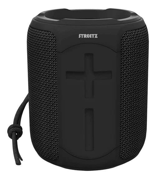 STREETZ vandeniui atspari „Bluetooth“ kolonėlė,TWS, 10 W, IPX7, 3,5 mm,, AUX, su mikrofonu, juoda CM765