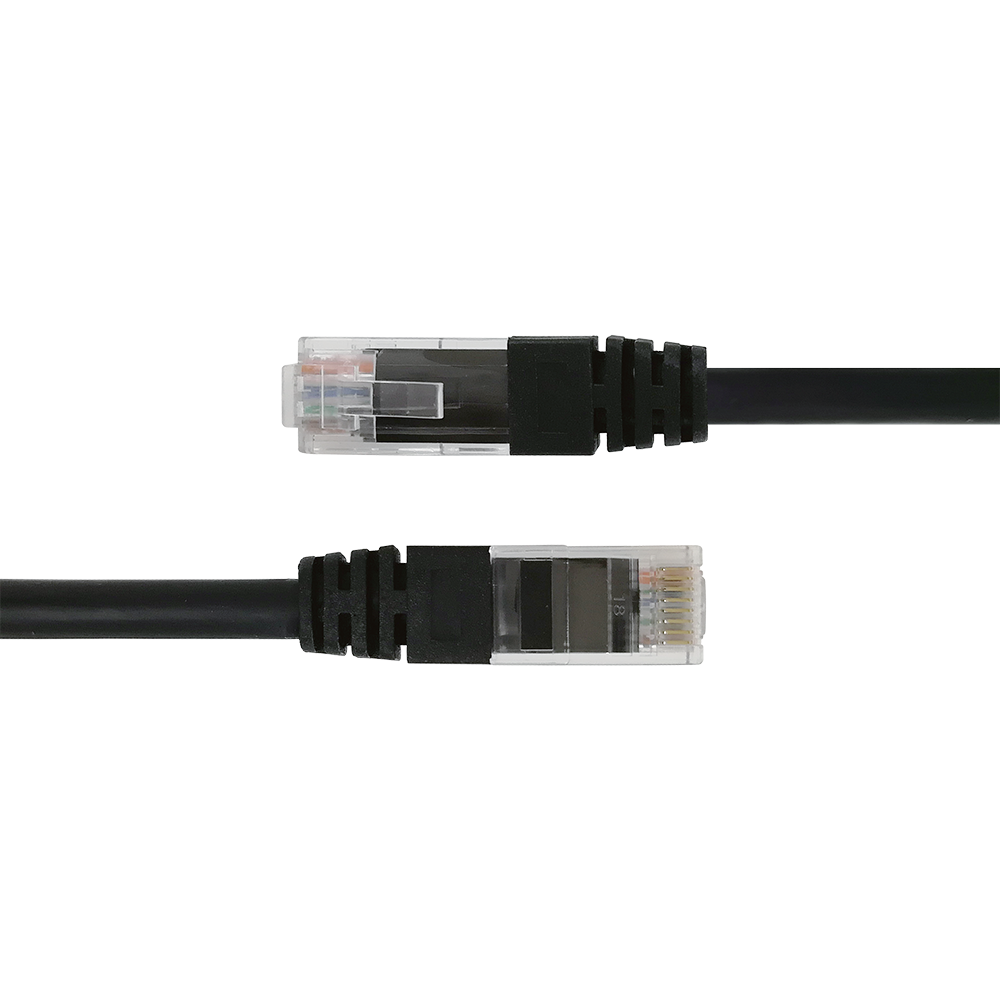 Tinklo kabelis DELTACO U/UTP Cat6, 15m, juodas / TP-615S-K / 00210004