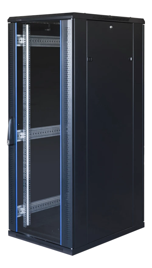 TOTEN System G, 19 colių spintelė, 32U, 600x1000, stiklo priekinės durys, perforatas/ 19-G6032GP
