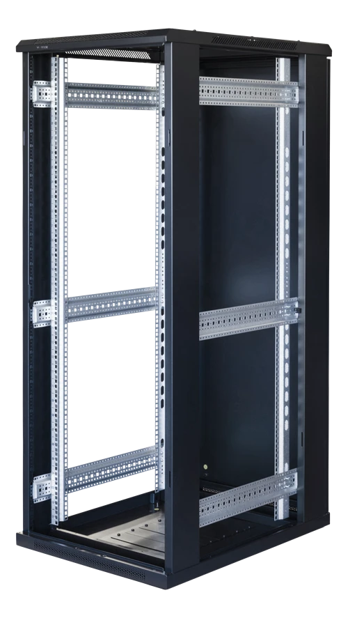 TOTEN System G, 19 colių spintelė, 32U, 600x1000, stiklo priekinės durys, metalo apdaila/ 19-G6032GM