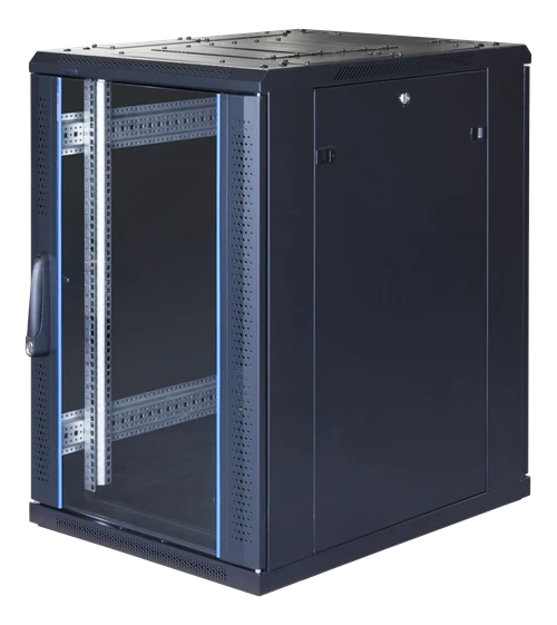TOTEN System G, 19 "spintelė, 18U, 600x1000, stiklės priekinės durys, perforatas