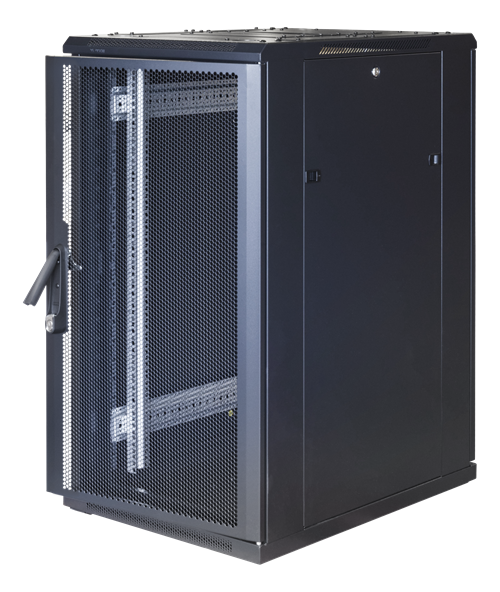 TOTEN System G, 19 "spintelė, 22U, 600x1000, perforuotos priekinės ir galinės durys/ 19-G6022PP