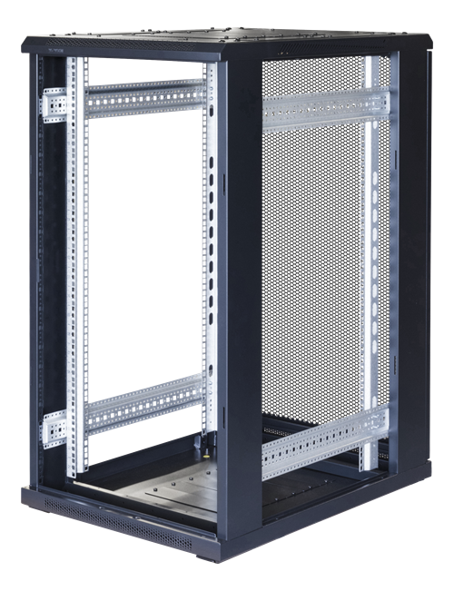 TOTEN System G, 19 "spintelė, 22U, 600x1000, perforuotos priekinės ir galinės durys/ 19-G6022PP
