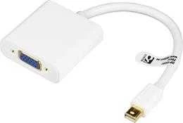 Adapteris DELTACO DisplayPort į VGA adapteris, 0,2m, baltas DP-VGA4