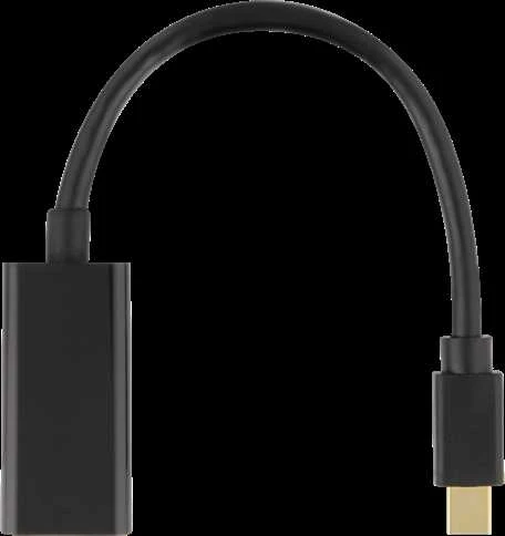Adapteriai DELTACO DP prie HDMI, 3840x2160 prie 60Hz, 0,2m, juodas / DP-HDMI45