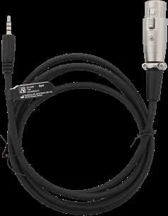 Adapteriai DELTACO XLR į 3.5mm, 1.5m, 3-kontaktų XLR, juodas / XLR-2000