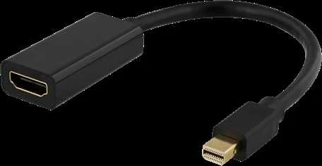 Adapteriai DELTACO DP prie HDMI, 3840x2160 prie 60Hz, 0,2m, juodas / DP-HDMI45