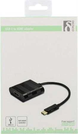 Deltaco USB-C į HDMI adapteris pakuotėje