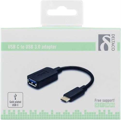 Adapteris DELTACO USB 3.1 "CA", juodas / USBC-1204