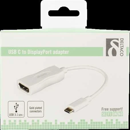 Adapteris DELTACO, USB 3.1 "C" / USBC-DP1