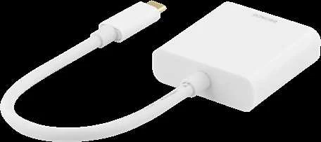 Adapteriai DELTACO USB-C į HDMI, 4096x2160 30Hz, baltas / USBC-HDMI7