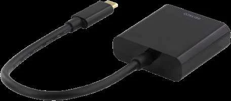 Adapteris DELTACO USB-C į HDMI, 4096x2160 30Hz, juodas / USBC-HDMI8