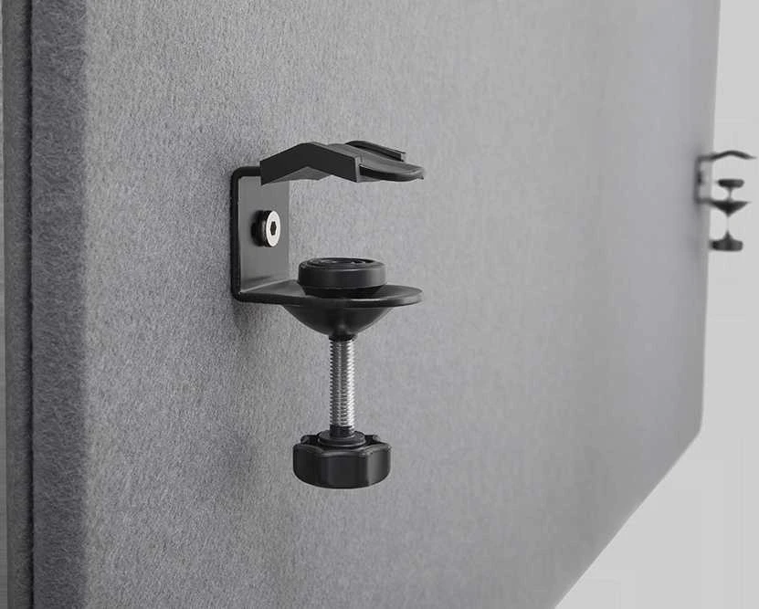 Akustinė darbo stalo siena DELTACO OFFICE 1200 (W) x600 (H) mm, pilka / DELO-0150