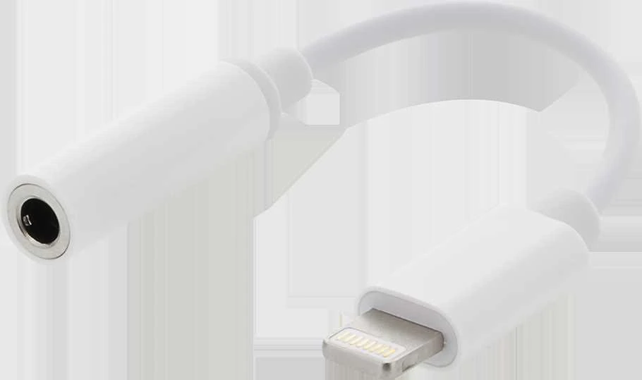 EPZI Lightning į 3,5 mm adapteris, lenktas