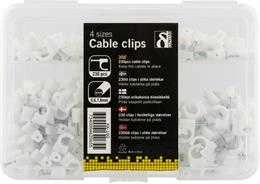 Cable clamp Deltaco 230pcs 5, 6, 7, 8m / KK-100