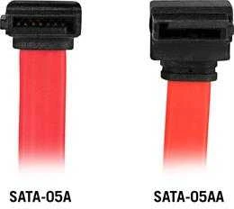 Kabelis DELTACO, SATA/SAS, kampinis, 0,5 m / SATA-05A