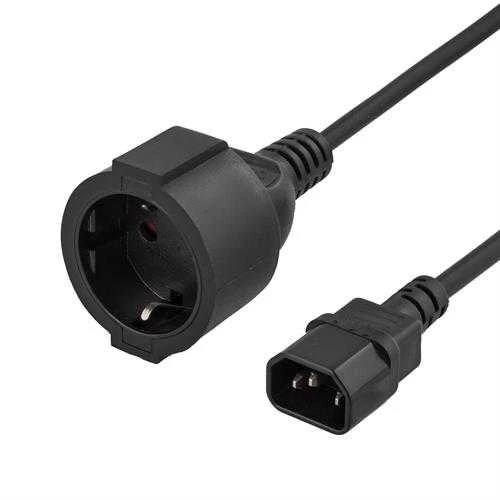 Maitinimo laidas C14 į CEE 7/4, 1m