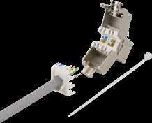 Cat6A ekranuotas "Keystone" lizdas, stalviršio gnybtas, plastikinis DELTACO / MD-121