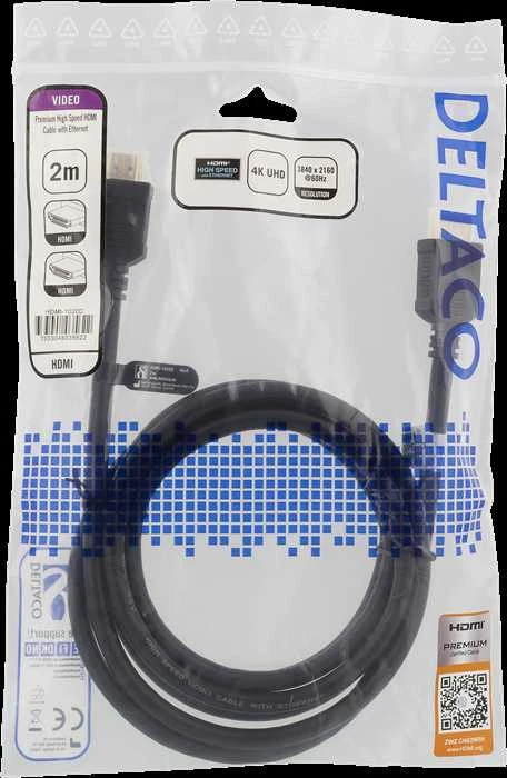 Deltaco HDMI laidas 2m pakuotėje
