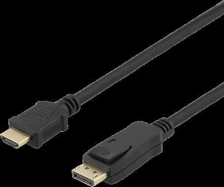 DisplayPort į HDMI laidas su fiksatoriais
