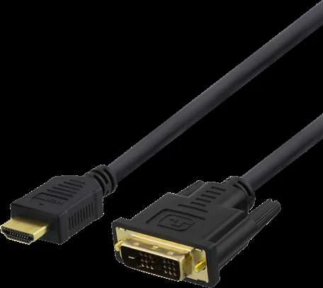 HDMI į DVI-D laidas, juodas