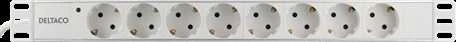 DELTACO Ilgiklis 8xCEE 7/4, 1xCEE 7/7, 19 "1U, 2m, baltas / GT-8529W
