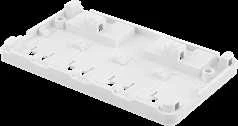 DELTACO Keystone virštinkinė dėžutė, 4 Ports, Balta / VR-224