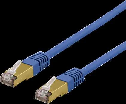 DELTACO S / FTP Cat6a pleistras, delta cert, LSZH, 2m, mėlynas