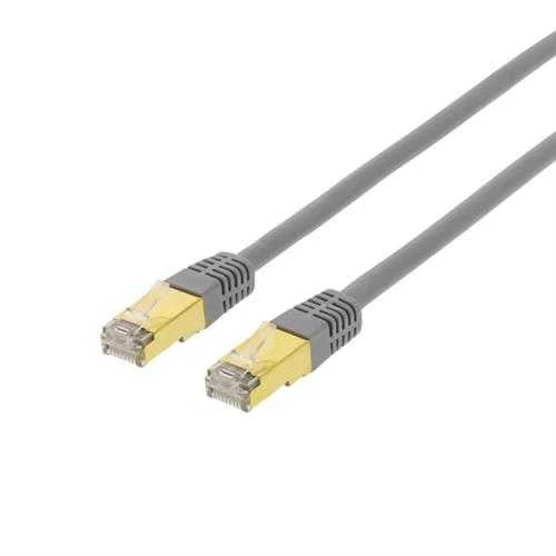 DELTACO S / FTP Cat7 patch kabelis, 3m, 600MHz, Delta sertifikuotas, LSZH, RJ45, pilkas / STP-73