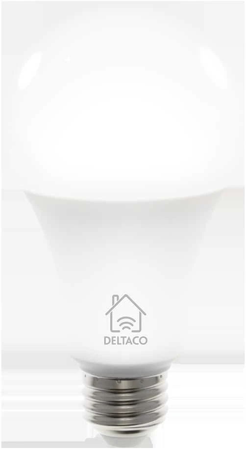 DELTACO SMART HOME LED lemputė, E27, WiFI 2.4GHz, 9W, 810lm, 2700K; 6500K, 220 ;240 V, balta SH-LE27W