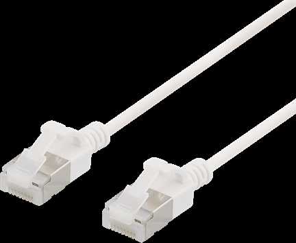 DELTACO U / FTP Cat6a pleistras, plonas, 3,8 mm skersmens, 1,5 m, baltas