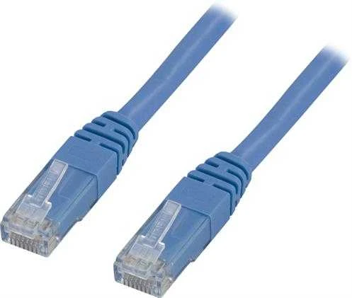 DELTACO U / UTP Cat6 patch kabelis, 0.3m, 250MHz, LSZH, mėlynas / TP-603B