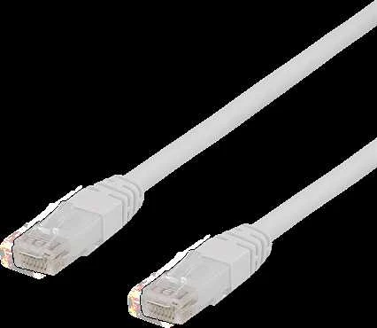 DELTACO U / UTP Cat6a jungiamasis kabelis, 0.3m, 500MHz, Delta sertifikuotas, LSZH, baltas TP-603VAU