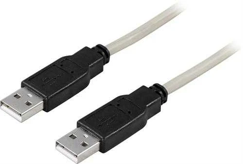 DELTACO USB 2.0 kabelis Type A - Type A 1.0m / USB2-7