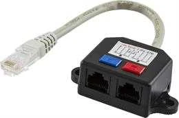 DELTACO Y tinklo kabelis, nuo 1xRJ45 ha iki 2xRJ45 ho, UTP Cat5 / 679-U