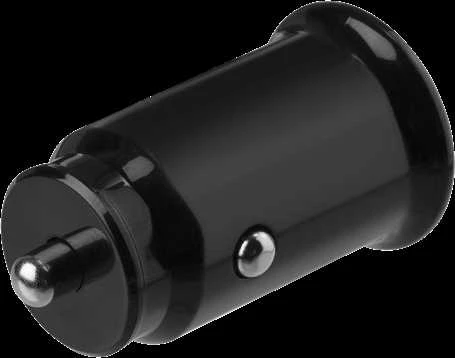 DELTACO 12/24 V USB įkroviklis su dvigubomis USB-A jungtimis, 2,4 A, 12 W, juodas USB-CAR124