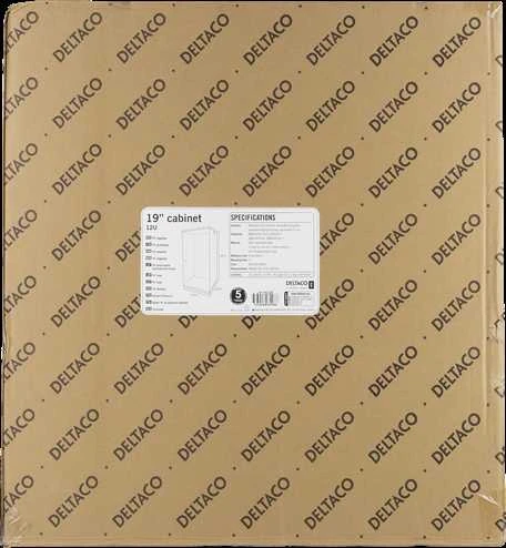DELTACO 19 colių spintelė, 12U, 540x450mm, stovima arba sieninė, stiklinė