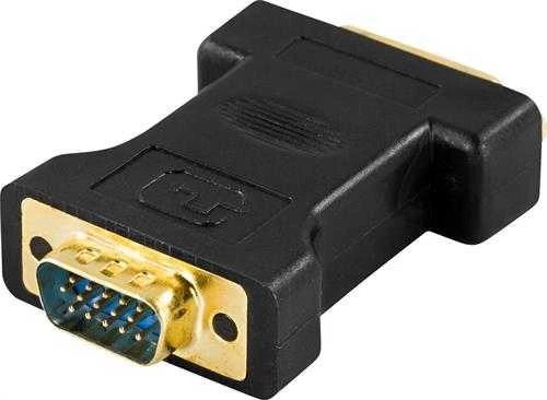 DVI-I į VGA adapteris su auksine jungtimi