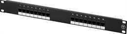 Deltaco Patch UTP panelė 19" 16xRJ45, Cat6, UTP, 1U, 10Gbps / PAN-102