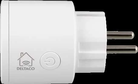DELTACO SMART HOME jungiklis, WiFi 2,4 GHz, 1xCEE 7/3, 10A, laikmatis, 220-240 SH-P01