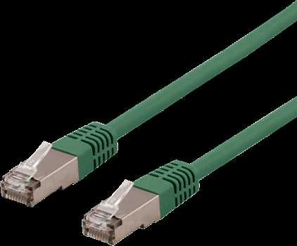 DELTACO U / FTP Cat6a patch kabelis, 0.5m, 500MHz, Delta-certified, LSZH,, žalias / STP-60GAU