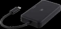 Deltaco USB-C į HDMI adapteris / DP / DVI / VGA, 4K, DP, juodas / USBC-Multi