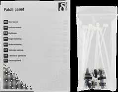 DELTACO 10-PATCH16 Patch Panel, 12 Ports, Cat6, UTP, Juodas / 10-PATCH16